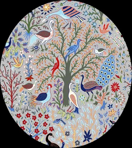 180x180 Tree of Life Rug Pattern
