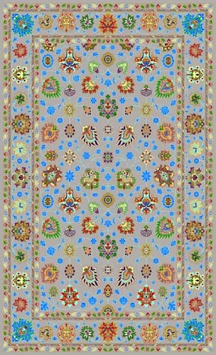205x295 Floral Rug Pattern