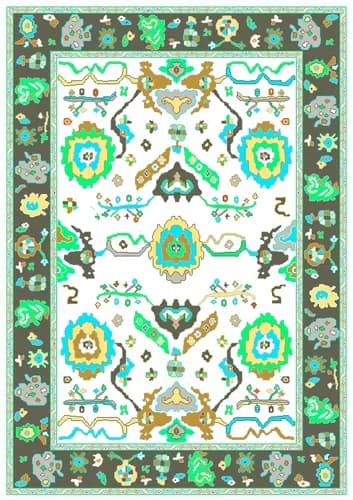23-206 Harshang Rug Pattern
