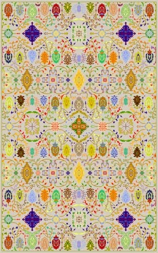 250x350 Floral Rug Pattern