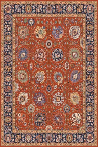 KH73 Floral Rug Pattern
