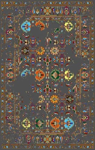 No4 Floral Rug Pattern