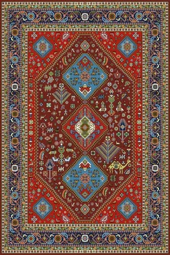 T1 Oushak Rug Pattern