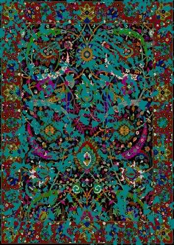 TF430 Floral Rug Pattern
