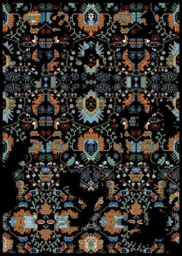 TF480 Floral Rug Pattern