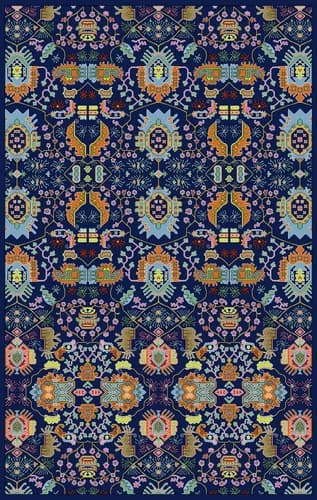 TF480 Floral Rug Pattern