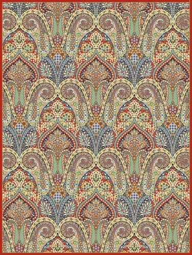 TS106 Paisley Rug Pattern