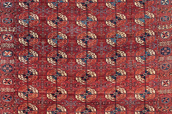 An early Tekke main carpet.